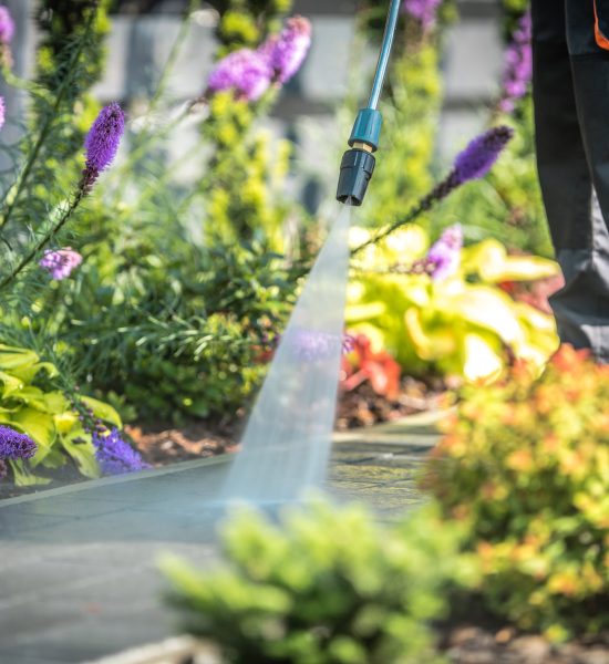 Power Washing Garden Paths